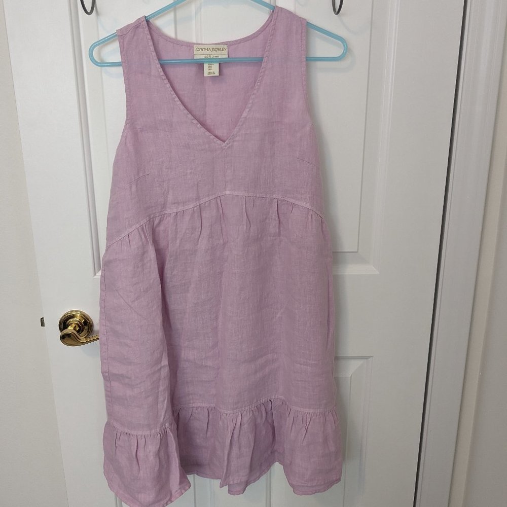 Cynthia Rowley Linen Mini Dress small